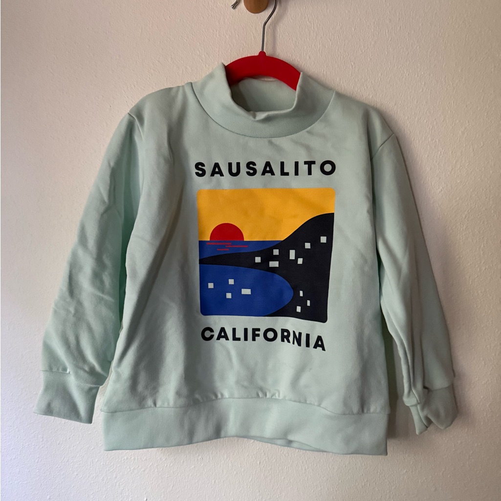 Tiny Cottons Mint Green Pullover Sweatshirt — image 2 of 5